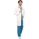 Emel Tekstil Doktor Hemşire Gold Alpaka Önlük Erkek Uzun Kol Uzun Boy - 50 - Beyaz