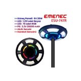 EMENEC 1282 Led Güneş Enerjili Aydınlatma | Rgb Ufo Solar Aydınlatma | Bahçe Lambası Armatür Esu-747