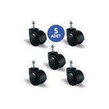 Emes Ec03Gmkm50 Pimli Mobilya Tekerleği Koltuk Tekeri Geniş Tip 50 Çap 5Li Set Unisex Kullanım İçin