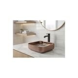 Emfa Aksesuar Bakır Renk Tezgah Üstü Çanak Lavabo 38,5X38,5X14 - Rose Gold Lavabo Taşı