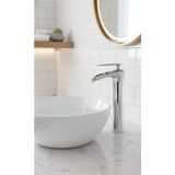Emfa Aksesuar Krom Çanak Lavabo Bataryası - Şelale Akış Krom Lavabo Bataryası