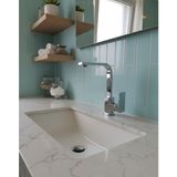 Emfa Aksesuar Krom Kare Lavabo Bataryası - Kare Banyo Bataryası Pirinç