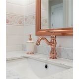 Emfa Aksesuar Rose Gold Lavabo Bataryası Vintage Lavabo Musluğu Vintage Batarya Bakır Musluk