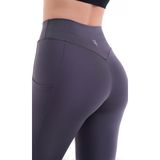 EMFURE Füme Kadın Spor Tayt Çift Cepli Sıkılaştırıcı Toparlayıcı Yüksek Bel Sporcu Taytı Leggings Fitness