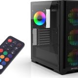 Emg-17Xb 4X1200Mm Kumandalı Argb Fan Gaming Computer Case Boş Bilgisayar Kasası