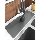 Emici Sihirli Lavabo Musluk Matı 38X13 cm Mutfak ve Banyo Için Tezgah Üstü Diatom Mat