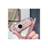 emii auto spare parts Mercedes A C E S G GLC CLE CLA GLB W177 W205 W213 W222 AMG Uyumlu Anahtar Kılıfı Pembe Taş Desenli