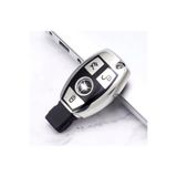 emii auto spare parts Mercedes Benz A B C E GL S GLA AMG W204 W205 W212 Uyumlu Anahtar Kılıfı Gri 3 Tuşlu Model