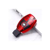 emii auto spare parts Mercedes Benz A B C E GL S GLA AMG W204 W205 W212 Uyumlu Anahtar Kılıfı Kırmızı 3 Tuşlu Model