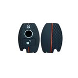 emii auto spare parts Mercedes Benz A B R G sınıfı GLK GLA Uyumlu Anahtar Kılıfı 2 Tuşlu Siyah/Kırmızı