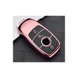 emii auto spare parts Mercedes Benz A C E S G Sınıfı GLC CLE CLA AMG Uyumlu Anahtar Kılıfı Pembe