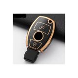emii auto spare parts Mercedes Uyumlu Anahtar Kılıfı 2 Tuşlu Model Siyah/Gold