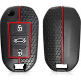 Emii Auto Spare Parts Peugeot Citroen Opel Ds Toyota Anahtar Kılıfı Sustalı Model Siyah/kırmızı