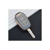 emii auto spare parts RENAULT CLİO DACİA DUSTER LOGAN SANDERO STEPWAY ANAHTAR KILIFI MAVİ/GOLD
