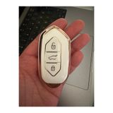 emii auto spare parts Togg T10X T10F Uyumlu Anahtar Kılıfı Beyaz Gold Lüx Model