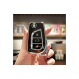 emii auto spare parts Toyota 2017-2025 Corolla Uyumlu Verso Avensis Hilux Anahtar Kılıfı Sustalı Model Siyah/gri
