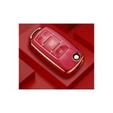 emii auto spare parts Volkswagen Polo Golf Jetta Passat Tiguan Caddy Anahtar Kılıfı Sustalı Model Eski Kasa Uyumlu Kırmızı