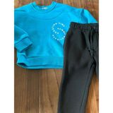Emila Kids 3-7 Yaş 3 Iplik Şardonlu Erkek Çocuk Eşofman Takımı - 4 Yaş - Mavi
