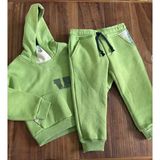 Emila Kids 3-7 Yaş 3 Iplik Şardonlu Erkek Çocuk Eşofman Takımı - 4 Yaş - Yeşil