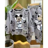 Emila Kids Astronot Mickey Mouse Baskılı Gri Erkek Çocuk Eşofman Takımı - 0-Gri - 6 - 7 Yaş