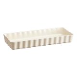 Emile Henry 26034 Dikdörtgen 36x15 cm Ekru Tart-Börek Fırın Kabı