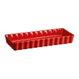 Emile Henry Burgundy Dikdörtgen 15x36x5 cm Kırmızı Fırın Kabı