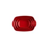 Emile Henry Burgundy Dikdörtgen 22x14 CM Fırın Kabı