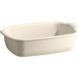 Emile Henry Ekru Seramik Dikdörtgen Fırın Kabı 22X14 cm - Standart