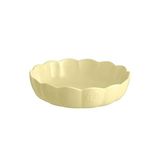 Emile Henry Madeleine Fırın Kabı Yuvarlak 27 cm Tereyağı Sarısı / Vanille