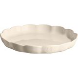 Emile Henry Madeleine Yuvarlak Tart Kalıbı 31 cm - Ekru
