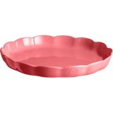 Emile Henry Madeleine Yuvarlak Tart Kalıbı 31 cm - Pembe