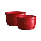 Emile Henry Ramekin N°10 Seramik Fırın Kabı 2'li Kırmızı/Burgundy