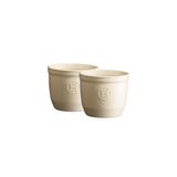 Emile Henry Ramekin N°8 Seramik Fırın Kabı 2'li Ekru/Clay