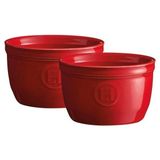 Emile Henry Ramekin No: 9 0.15 lt Kırmızı Burgundy 2'li Fırın Kabı