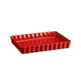 Emile Henry Tart-Börek-Fırın Kabı Dikdörtgen 33 x 24 cm Kırmızı/Burgundy