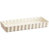 Emile Henry Tart-Börek Fırın Kabı Dikdörtgen 36 x 15 cm Ekru/Clay - 36 cm