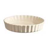 Emile Henry Tart-börek Fırın Kabı Yuvarlak 24 Cm - Ekru/clay