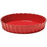 Emile Henry Tart-Börek Fırın Kabı Yuvarlak 24 cm Kırmızı/Burgundy