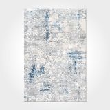 Emilia Gri Soyut Modern Geometrik Etnik Desenli Boho Makinada Yıkanabilir Hafif Hav Toz Vermez Leke Tutmaz Kaymaz Taban Dijital Makine Baskı Halı Oturma Odası Salon Yolluk Koridor Mutfak Halısı