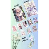 Emilia Re Zero Defter 2 Adet Çizgili ve Kareli 9 Adet Fotokart Seti