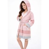 Emillie Mira Çocuk Havlu Peştemal Bornoz Unisex - % 100 Pamuk - 10 - 12 Yaş - Kırmızı