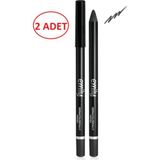 Emily Emıly Waterproof Göz Kalemi 101 2 Adet Siyah Uzun Süre Kalıcı Özellikte