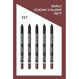 Emily Long Lasting Lip Pencil No: 217 - Dudak Kalemi X5