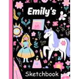 Emily's Sketchbook: Personalized Unicorn Journal with Blank Pages – Drawing & Doodling Book for Creative Girls and Kids