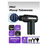 EMİN ENSAR HOME 4 Başlıklı Mini Fascial Gun Profesyonel Masaj Tabancası ve Masaj Aleti