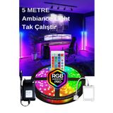 EMİN ENSAR HOME Oyuncu Masası Gaming Rgb Led 16 Renk Varyasyonlu 1.Kaliteli 5 Metre şerit led