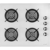 Eminçelik Ec-Ah Ankastre Beyaz Cam Ocak 4 Gözü Gazlı 560 x 485 mm Otomatik Ateşleme ve Gaz Kesme Emniyeti