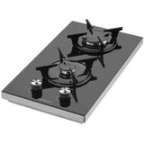 Eminçelik EC-SU 4120 BG30 NG Siyah İkili Cam Set Üstü Ocak