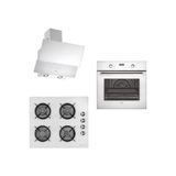 Eminçelik Lüx Beyaz Ankastre Set Modeli (Ao 2163 W60 Fırın + Ah 1240 WG60 Ocak) A Enerji Sınıfı