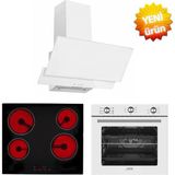 Eminçelik ve Afm Tech Markalı/ Ossa Elektrikli Vitro. Turbolu Ankastre Set (VC640 +FM7601+FM3301W ) - Siyah